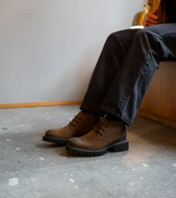 Botas Grainer Chukka Castanho Escuro