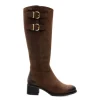 Botas Misha High CWT Castanho Escuro
