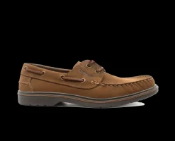 Sapatos PU Boat Castanho