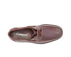 Sapatos PU Boat Castanho Escuro